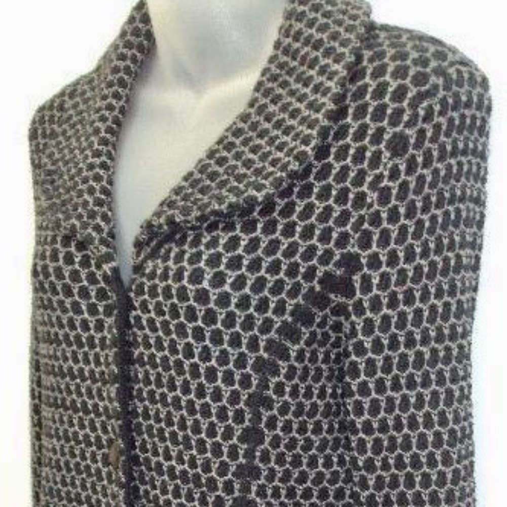 Pendleton Black/Gray Button Up Long Slv Sweater J… - image 4